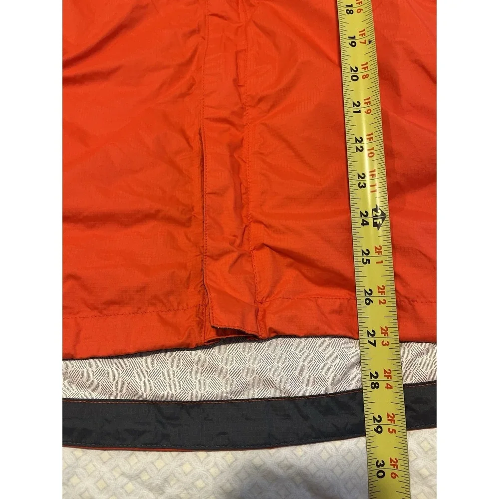 The North Face HyVent 2.5L Jacket Men's Medium Orange Windbreaker Rain Jacket